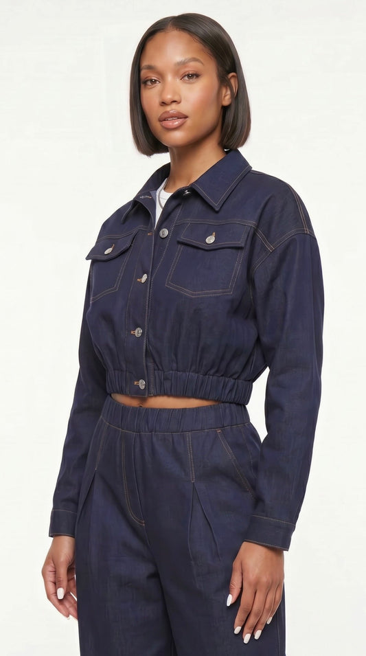 Modern Utility Denim Jacket - The Style Guru