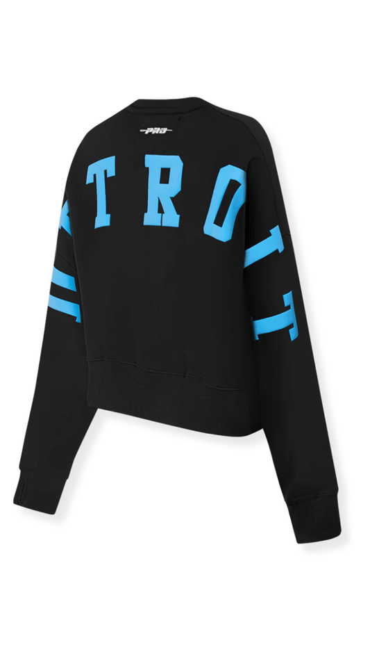 NFL Detroit Lions Wingspan Women’s Fleece Crewneck - The Style Guru