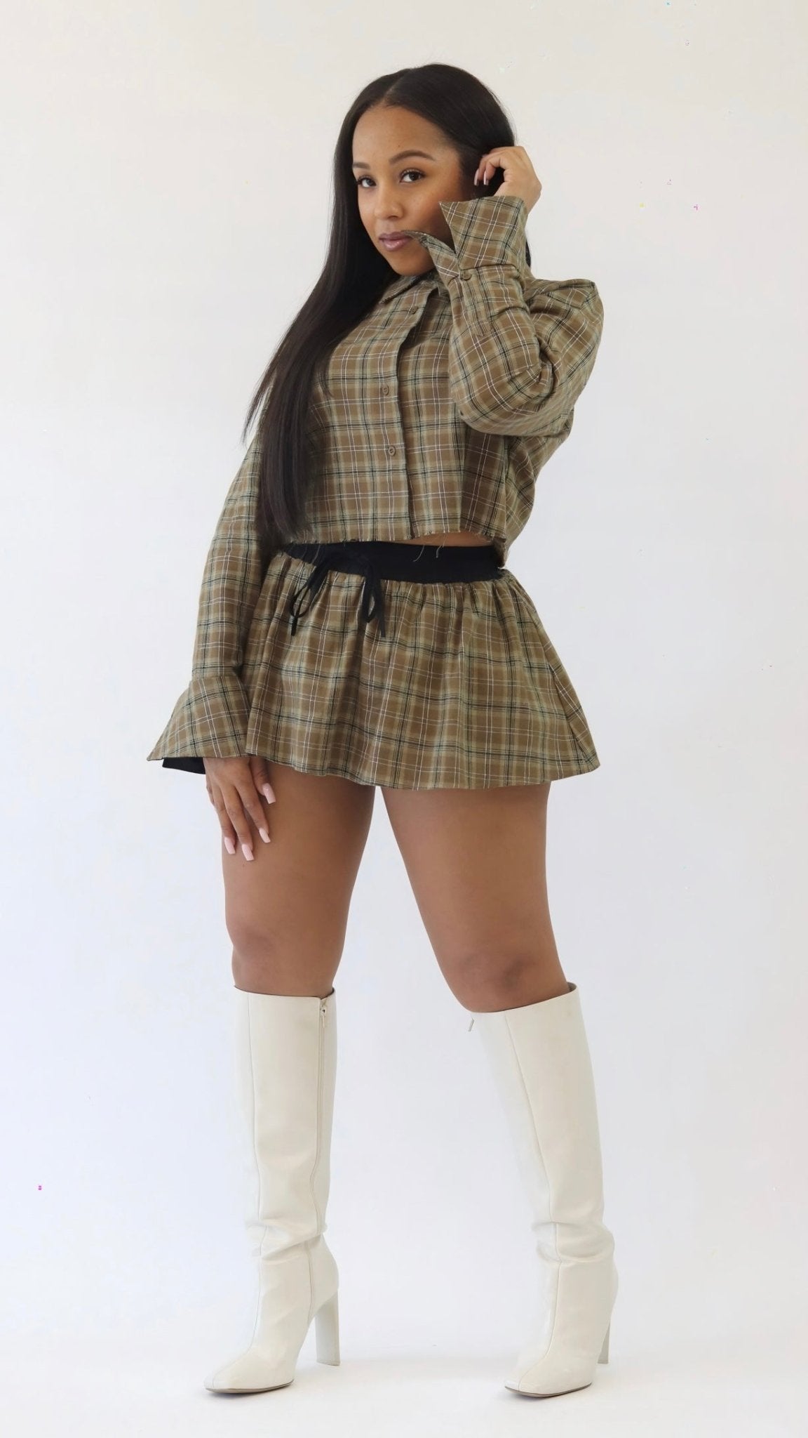Plaid Flannel Skort - The Style Guru