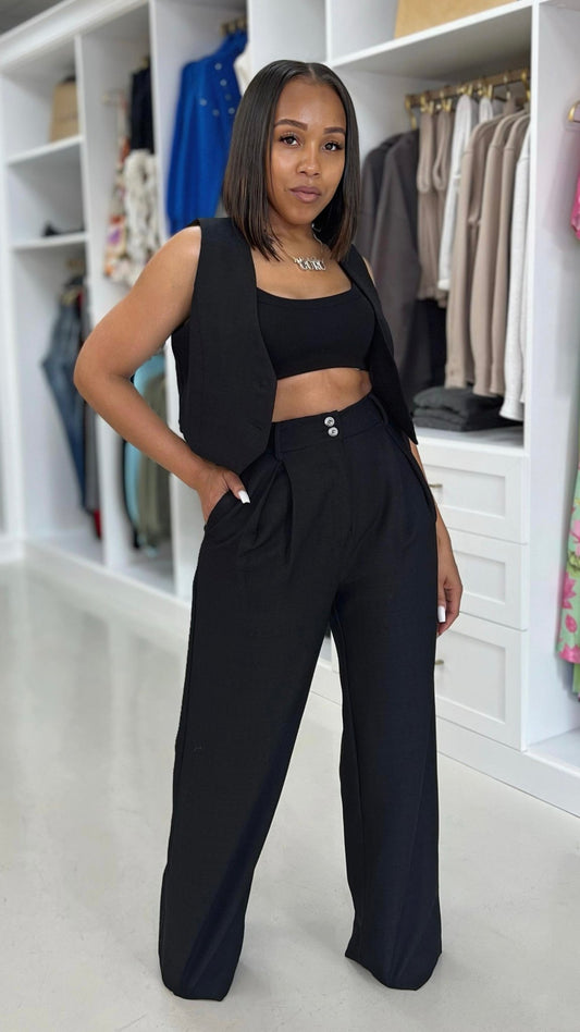 Pleated Flare Pants - The Style Guru