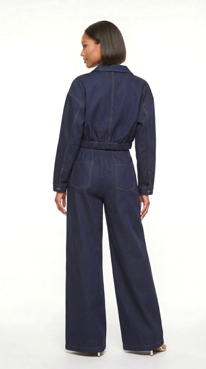 Relaxed Wide-Leg Denim Trouser - The Style Guru