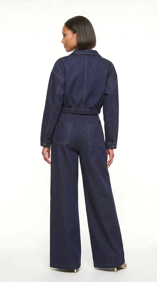 Relaxed Wide-Leg Denim Trouser - The Style Guru