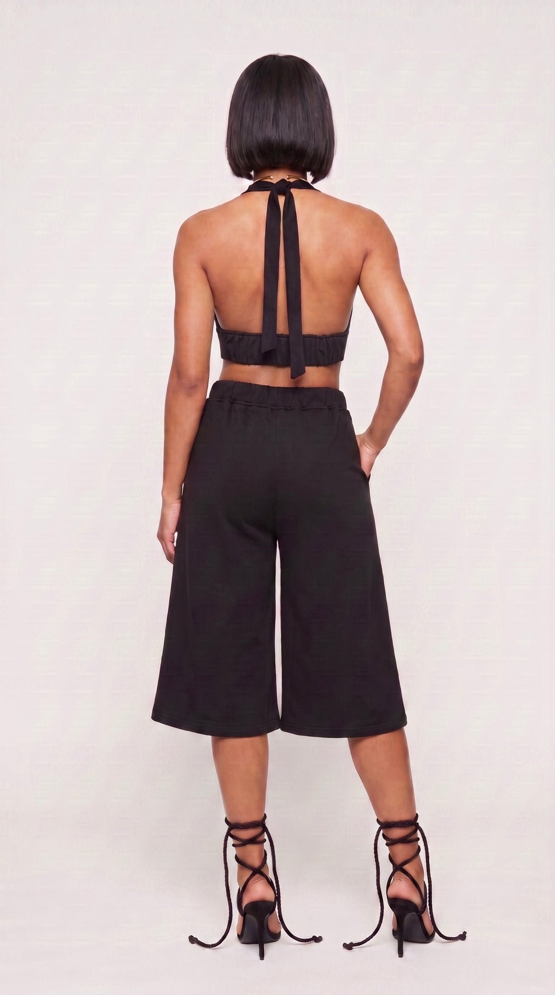Ring Detail Fleece Long Short - The Style Guru