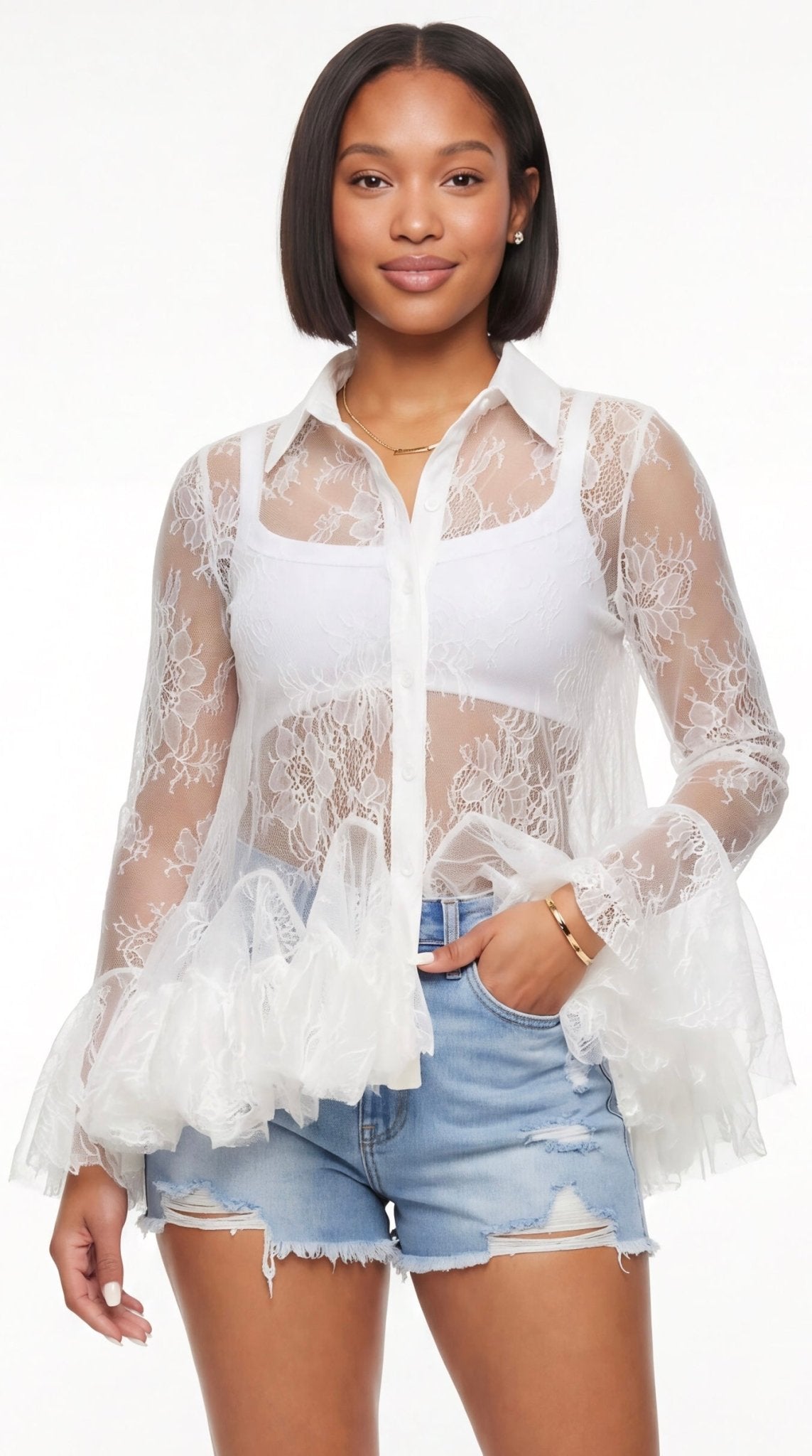 Romance Lace Blouse - The Style Guru