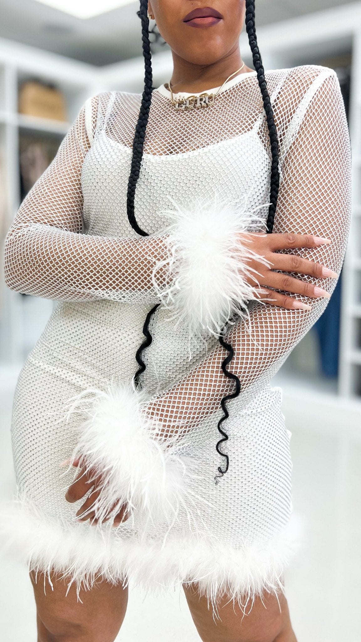Rufflin' Feathers Dress - The Style Guru