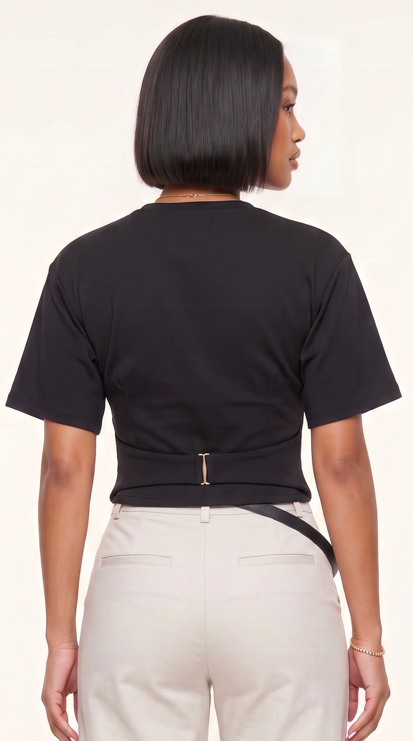 Sculpted Knit Bustier Top - The Style Guru