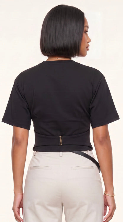 Sculpted Knit Bustier Top - The Style Guru