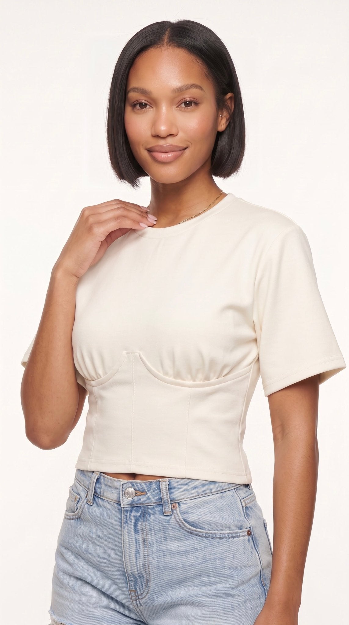 Sculpted Knit Bustier Top - The Style Guru