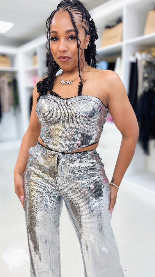 Sequin Bustier Top - The Style Guru