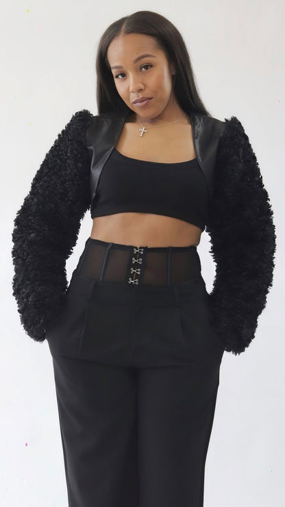 Shearling Shrug - The Style Guru