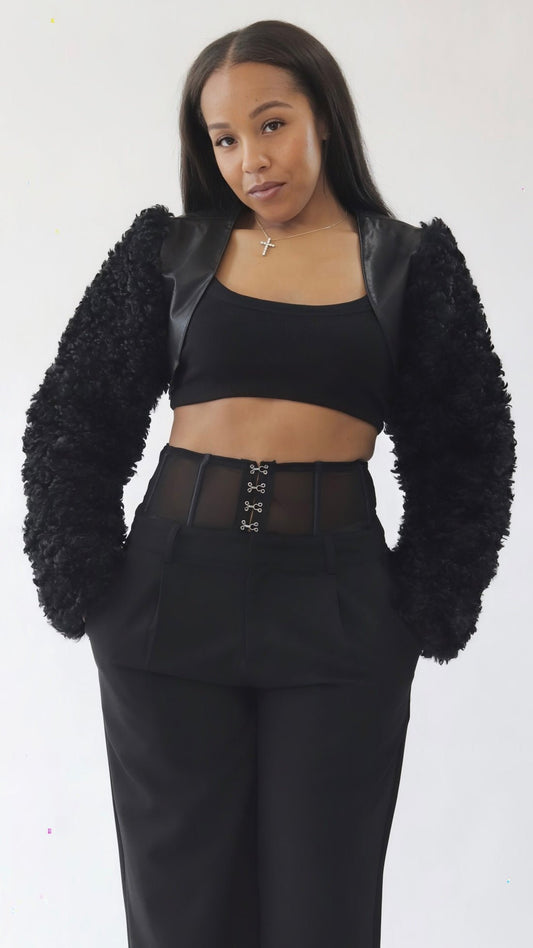 Shearling Shrug - The Style Guru