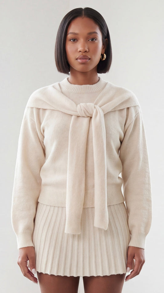 Sleeve Detail Sweater - The Style Guru
