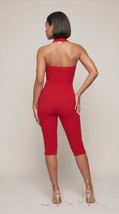 Snatched Capri Jumpsuit - The Style Guru