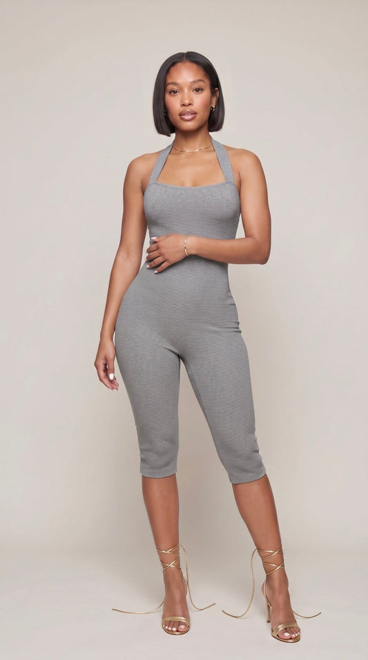 Snatched Capri Jumpsuit - The Style Guru