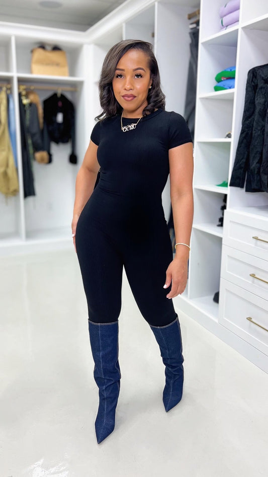 Snatched Crewneck Jumpsuit - The Style Guru