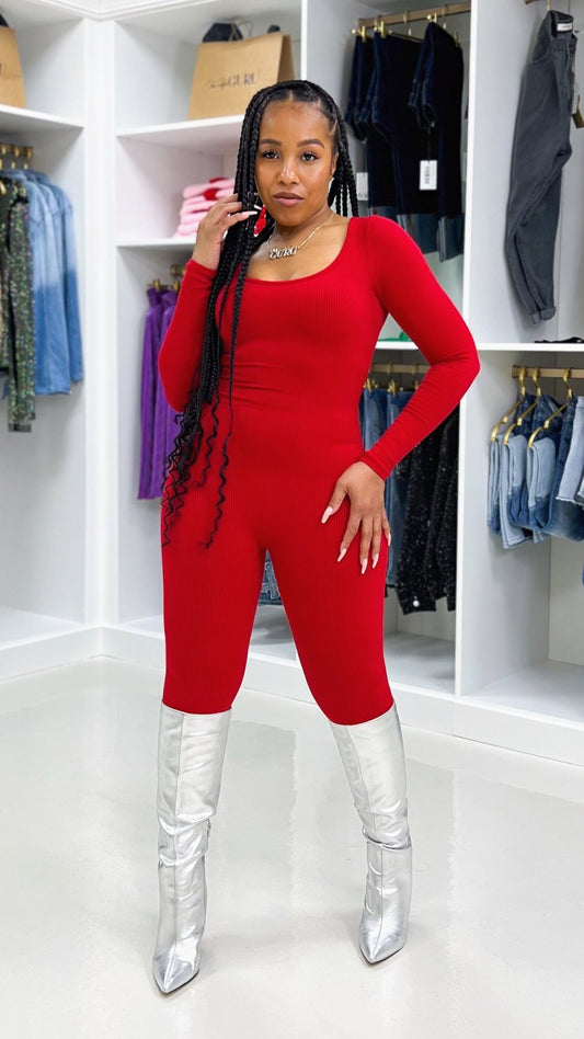 Snatched Scoop Neck Jumpsuit - The Style Guru