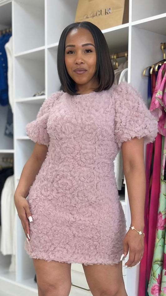 Textured Mini Dress - The Style Guru
