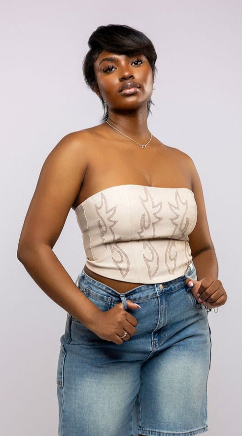 Western Stitch Corset Top - The Style Guru