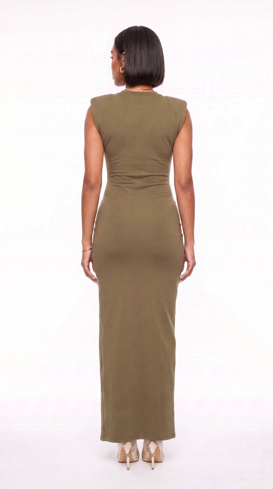 Zip Detail Maxi Dress - The Style Guru